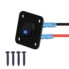 Toggle Switch Panel  Dc 12v 20a Blue Round Lighted On Off Spst Led Style1