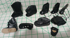 10 Pc Lot Vintage  single  Black Vinyl Boot Style Doll Shoes - Various Sizes Guc