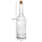 Frcctre 2 Pack Vintage Glass Bottles With Cork  24 Oz Decorative Glass Bottle   