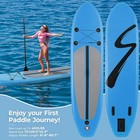 10  Inflatable Stand Up Paddle Board Sup Surfboard W aluminum Paddle  6   Thick