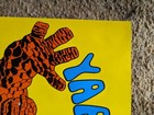 Vintage 1982 Poster The Thing Marvel Comics Crush Soda Promotion Orange Thing Vf