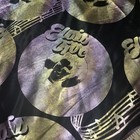 Vintage Rock N Roll Elvis Presly Elvis Live Vinyl Record Metallic Fabric 1 Yard 
