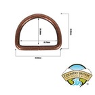 Country Brook Design   1 1 2 Inch Antique Copper Heavy Welded D-rings  10 Pack
