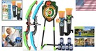 2 Pack Bow And Arrow For Kids  Led Light Up Archery Set With 24 Suction Cup Arro
