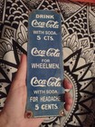 Vintage Rare Coca Cola Blue Rectangular Porcelain Enamel Sign Coke Memorabilia