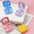 4pcs Contact Lens Case Colorful Contact Lens Box Holder Container Outdoor Mini 