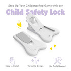 Child Safety Locks For Cabinets And Drawers  Sliding Door Lock  Easy-to-install 