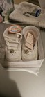 Vintage Baby Shoes White Leather 