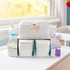 Munchkin   Diaper Change Organizer  Green white