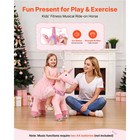 Uimoso Ride-on Pink Unicorn Toy For Kids With Smooth Wheels  110 Lbs Capacity