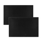 2 Pack Heavy-duty Bar Mat Pad Pvc Rubber Dish Drying Spill Matting L 18 x12 