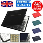 240 Album Coin Book Coins Collection Folder Holders Pocket Collector Pockets