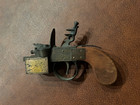 Dunhill Tinder Pistol Table Lighter  Regd  No  794093 brass   Wood Rare 19273 34