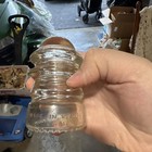 Hemingray Hemingray-12 Clear Glass Insulator Made In U s a  6-41