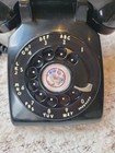 Vintage Western Electric Black Rotary Dial Desk Telephone 500dm Untested