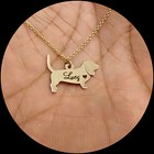 Akita Necklace - Sterling Silver Jewelry - Gold - Rose Gold - Engrave