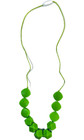 Lil Jumbl Fk021 Baby Teething Necklace Bpa Free Silicone Green