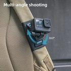 Backpack Shoulder Strap Mount Camera With Adjustable Shoulder Pad And 360 Deg   