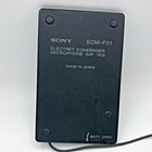 Sony Electret Condenser Flat Microphone Ecm-f01 3 5mm Jack Black Mid Boost