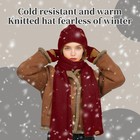 Winter Knit Beanie Hat Scarf Gloves Cold Weather Set  Warm Knit Beanie Long S   