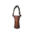 Vintage Japanese Tall Ikebana Bamboo Flower Basket 