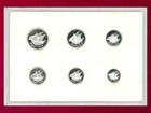 Kuwait Silver Proof Set Of 6 1987