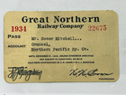 Photo Album Of 45 Vintage Railroad Passes 30 s-60 s   Several Vintage Postcards