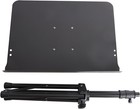 Sm7211b Folding Music Stand Sheet Holder Adjust Rubber Height Tripod Base Black