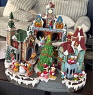 2024 Disney s Holiday Village Set  With Lights Music And Ice Skating Rink 