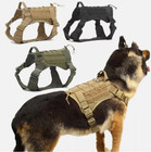 Tactical Dog Harness Military Adjustable Dog Vest With Handle No-pull Large