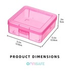 Omnisafe 18 Pack Small Colored Plastic Storage Containers With Latching Lid For