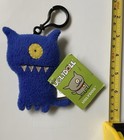 Uglydoll Uglydog Blue Stuffed Plush Monster Clip Keychain 4 5    Vintage Rare 2004
