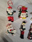 Vintage Christmas Ornaments Lot     Santa  Nutcracker  Snowman   Tree
