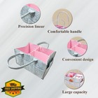 Top Color Trade Diaper Caddy Light Gray pink