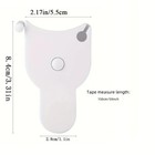 Automatic Retractable Body Measuring Tape 150cm Sewing Ruler White