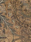 Villa Bacci Christmas Tree Skirt 2004 Olive Green Gold Tapestry Tassles Ec