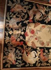 Vintage Hand Hooked Wool Rug Rooster  Folk Art Country Farmhouse Decor