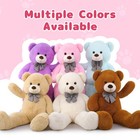 Giant Teddy Bear 4 Feet adorable And Cuddly Big Teddy Bear Stuffed Animal 47    