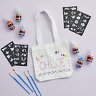 3d Fabric Paint Set With 24 Colors  Brushes  Canvas Bag  Sticker Stencils Sheets