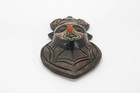 Collectible Ethnic Vintage African Ghana Hand Carved Wood Beaded Tribal Mask