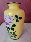 Gorgeous 1930   s Chinese Enamel Cloisonn   Vase 7    Tall X 3-3 4  Wide  Great Vase 