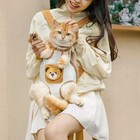 Dog Backpack Carrier Pet Double Shoulder Bag Chest Strap Outdoor Travel