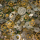 Steampunk Watch Lot 100pc Gears Guts Parts Jewelry Vintage 30g  Wp1330