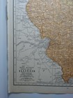 1937 Antique Illinois Authentic Old Atlas Map - Rand Mcnally World Atlas