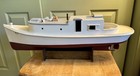 Beautiful Vintage Hand Crafted 28  Wooden Model Boat Ship Nautical