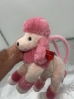 Russ Pink Poodle Purse Bag Zipper Closure Plush Stuffed Animal Vintage