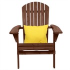Weatherproof Garden Lawn Foldable Adirondack Chair Furniture Patio W  Armrest