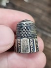    look     antique Simons Bros Co Thimble Fluted Octagon Pat May 28 89     size 8   