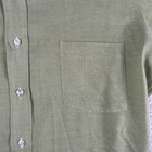 Vintage Sears Dress Shirt Mens 15 5 32 33 Green Long Sleeve Button Down 70s Usa