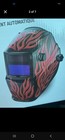 Lincoln Welding Helmet Red Flames Variable Shade Lens - Brand New